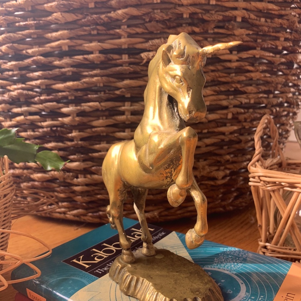Solid Brass Mid Century Unicorn - Picture 8 of 13